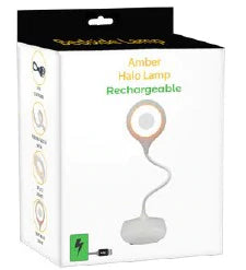 Amber Halo Bedside Lamp - Rechargeable