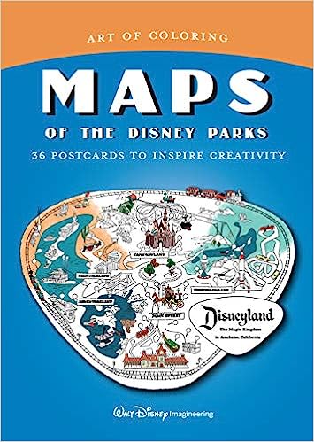 Art of Coloring Maps of the Disney Parks