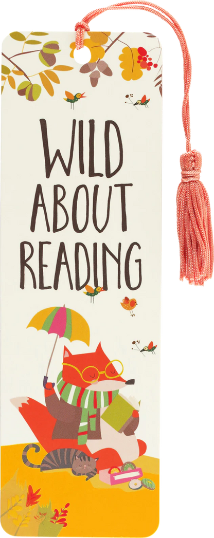 Wild About Reading Children's Bookmark