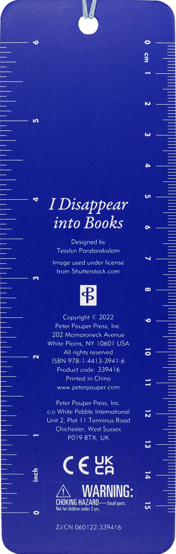I Disappear into Books Beaded Bookmark